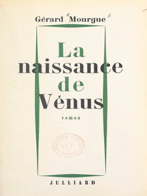 cover image of La naissance de Vénus